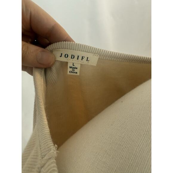 High Quality Jodifl Cream Top Boho Hippie Tunic Blouse Women's - Picture 5 of 5